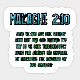 Malachi 2:10 Sticker